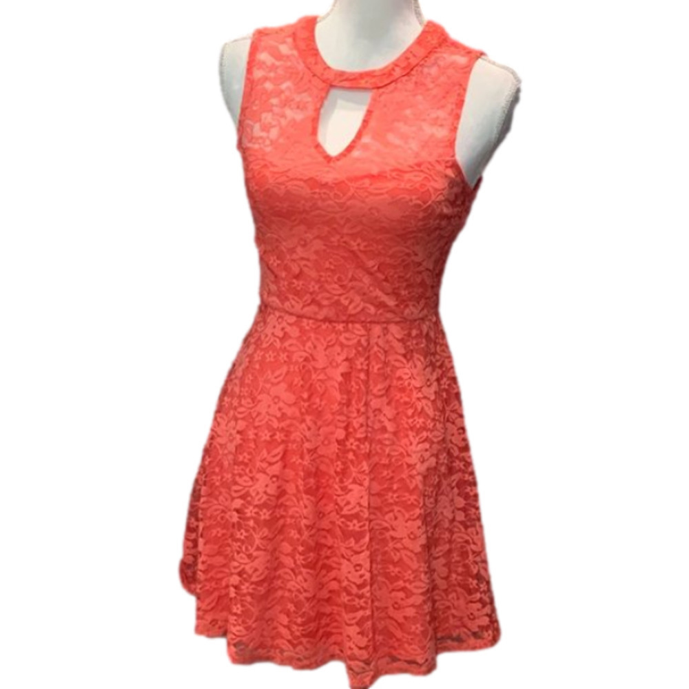 🔥🔥SALE🔥🔥As U WISH Floral Lace Mini Skater Dress